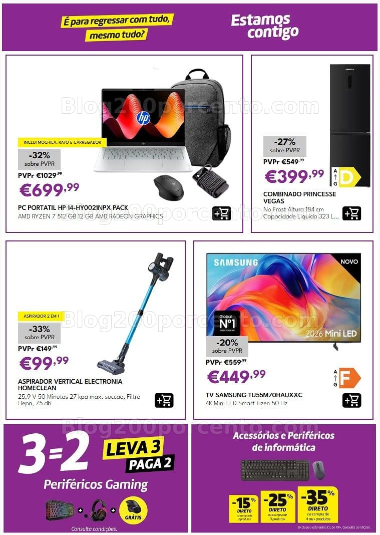Antevisão Folheto RADIO POPULAR Promo Days Promoções de 11 a 21 setembro